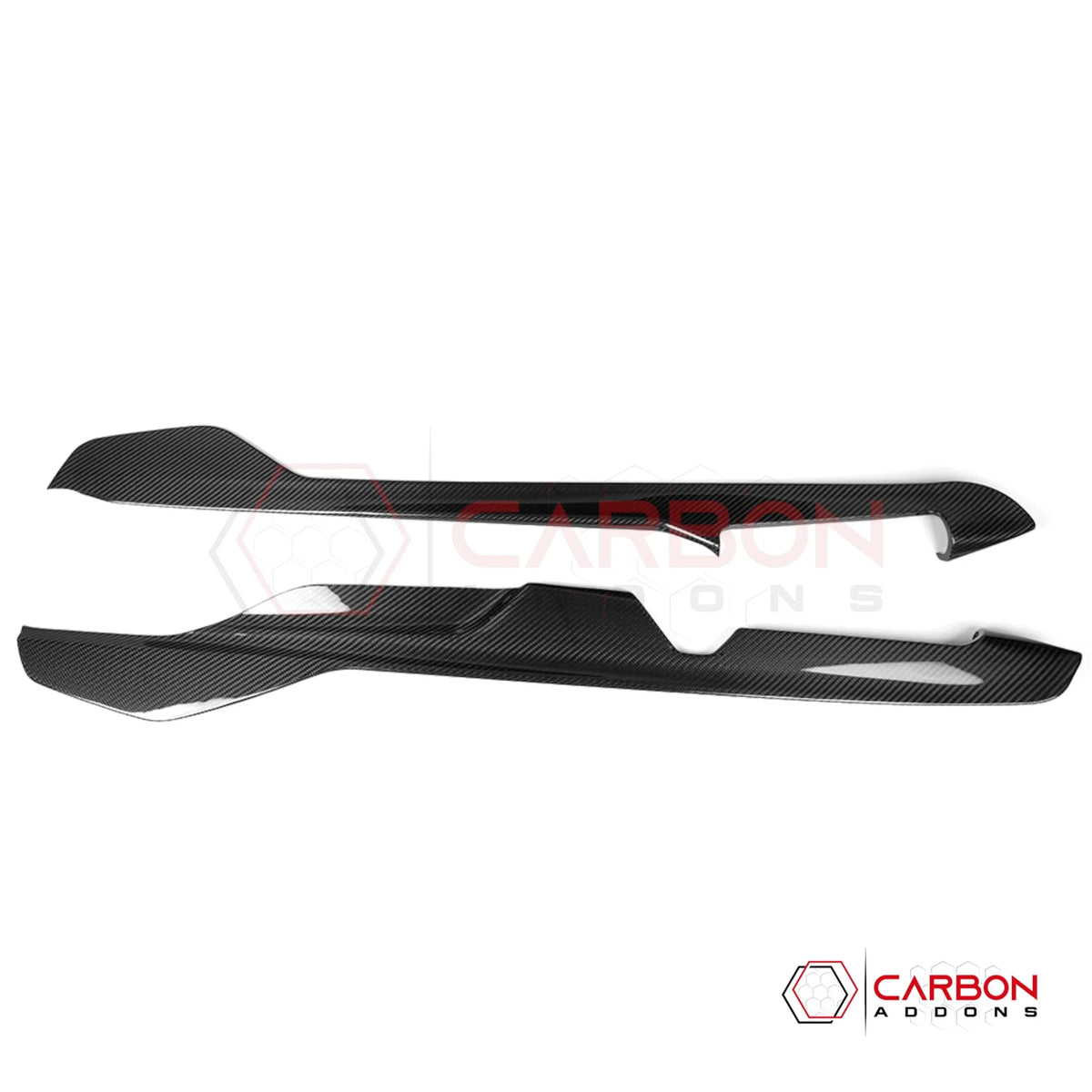 2026+ C8 Corvette Real Dry Carbon Fiber Center Console Lower Trim Covers | Interior Upgrade
