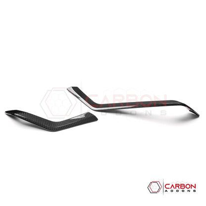2026+ Corvette C8 Dashboard Outer Display Side Stripes Real Carbon Fiber Cover
