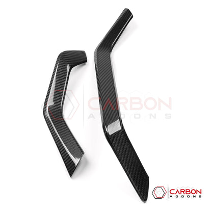 2026+ Corvette C8 Dashboard Outer Display Side Stripes Real Carbon Fiber Cover