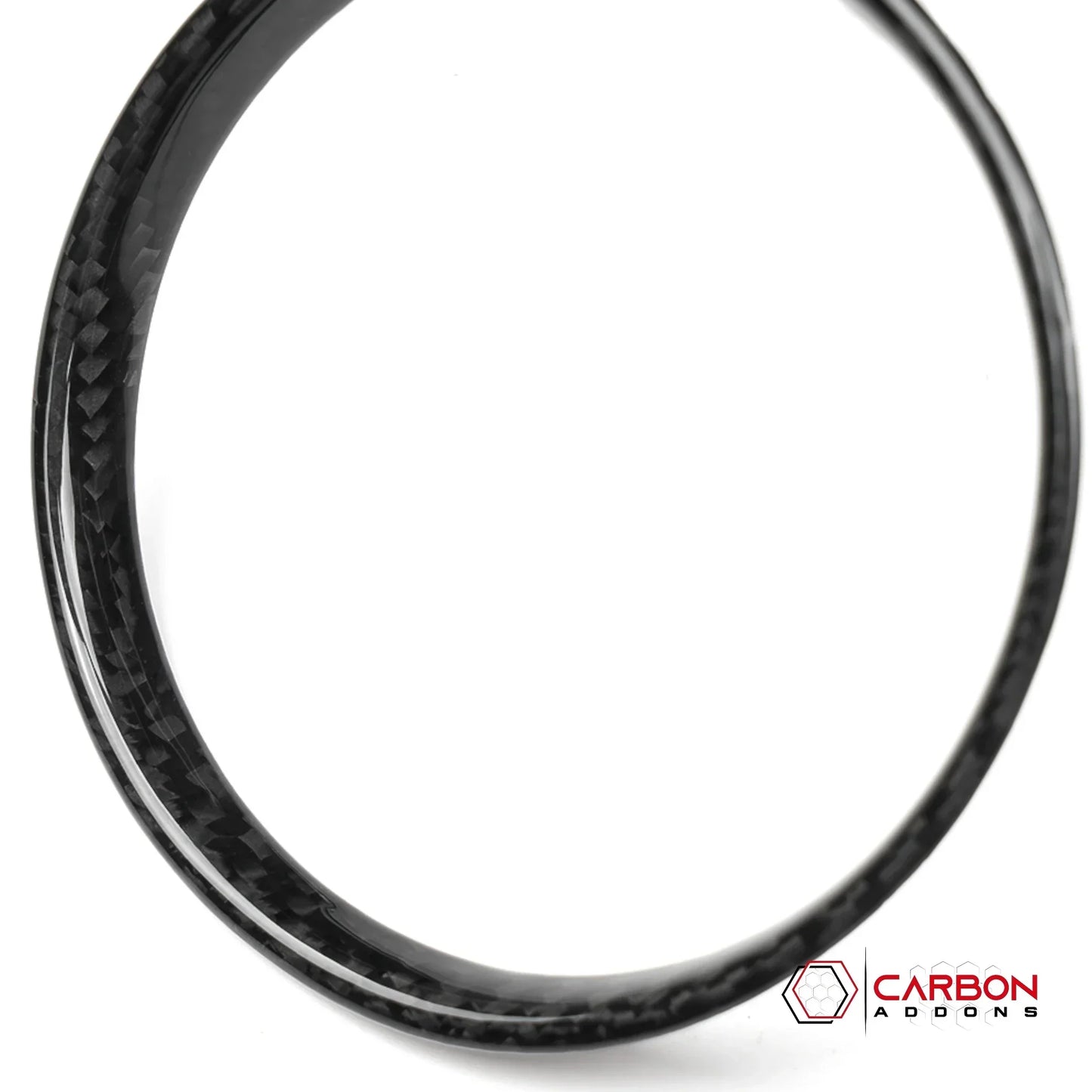 2026+ Corvette C8 Real Carbon Fiber Center Console Cup Holder Ring Trim Covers Real Carbon Fiber