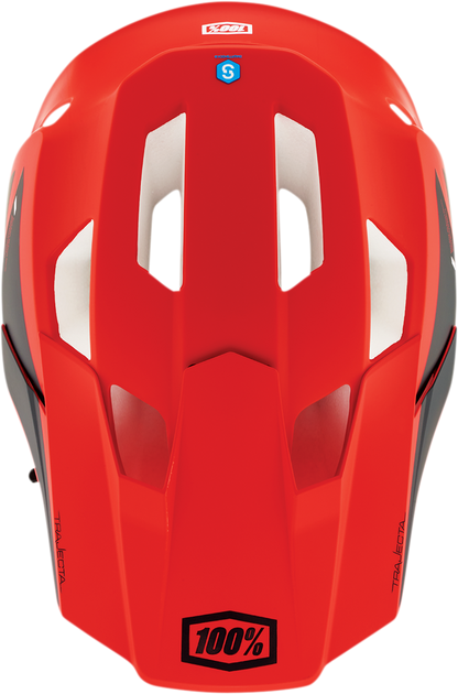 100% Trajecta Helmet - Fidlock - Cargo - Fluo Red - Medium 80003-00010