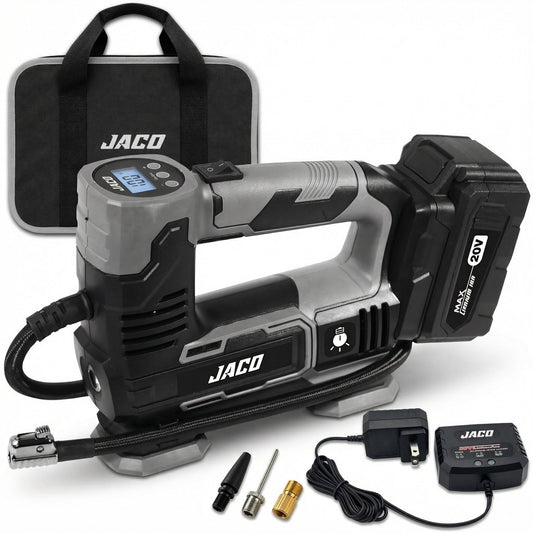 20V Cordless Tire Inflator Air Compressor | with 3.0Ah Max Lithium-Ion Battery