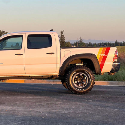 Yellow, Orange, Red TRD Stripes Toyota Truck Decal. #6968