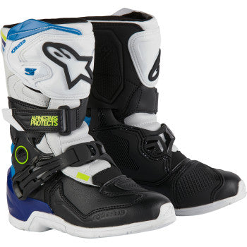 ALPINESTARS Kids Tech 3S Boots - White/Black/Blue - US 12 2014524-2179-12
