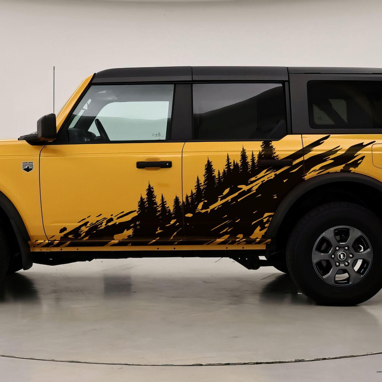 Overland Forest Tree Mud Splash Truck Decal. #6849