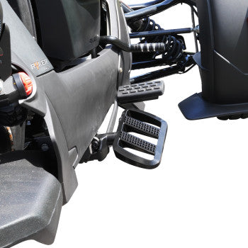 SHOW CHROME Combat Boards - Driver - Stealth Black - Ryker '19-'24 41-426BK