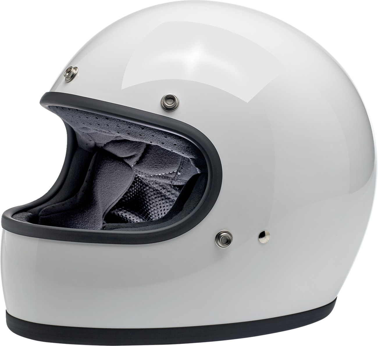 BILTWELL Gringo Helmet - Gloss White - Medium 1002-517-103