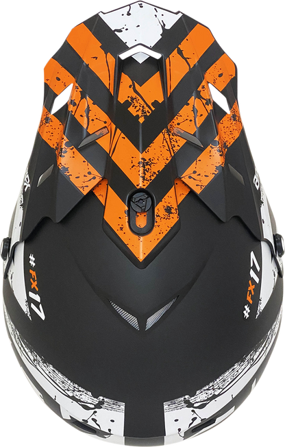 AFX FX-17 Helmet - Attack - Matte Black/Orange - Large 0110-7157