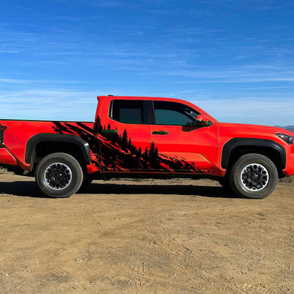 Overland Forest Tree Mud Splash Truck Decal. #6849