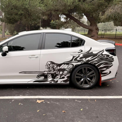 Samurai Warrior Graphic Car Decal Sticker. #6933