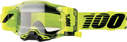 100% Armega Forecast Goggles - Nuclear Citrus - Clear 50006-00002