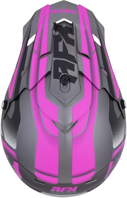 AFX FX-17 Helmet - Force - Frost Gray/Fuchsia - Large 0110-5211