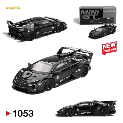 (Pre-Order) Mini GT Lamborghini Murcielago GT Evo Black 1:64