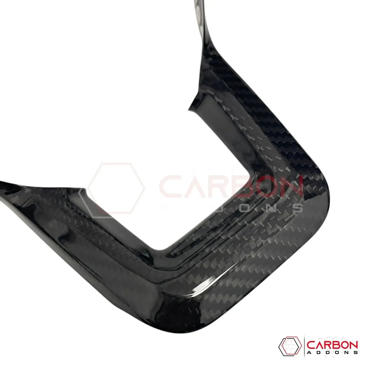 Real Carbon Fiber Steering Wheel Trim Covers for 2024+ Ford Mustang
