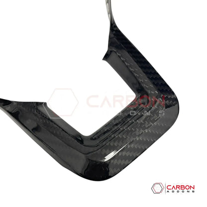 Real Carbon Fiber Steering Wheel Trim Covers for 2024+ Ford Mustang
