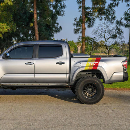 Yellow, Orange, Red TRD Stripes Toyota Truck Decal. #6968