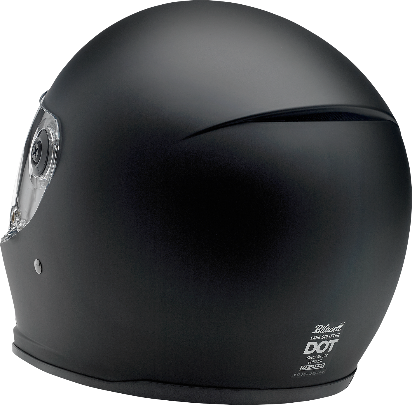 BILTWELL Lane Splitter Helmet - Flat Black - Small 1004-201-102