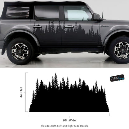 Forest Overland Sticker. Adventure Off Road Decal Sticker for Trucks. #6959