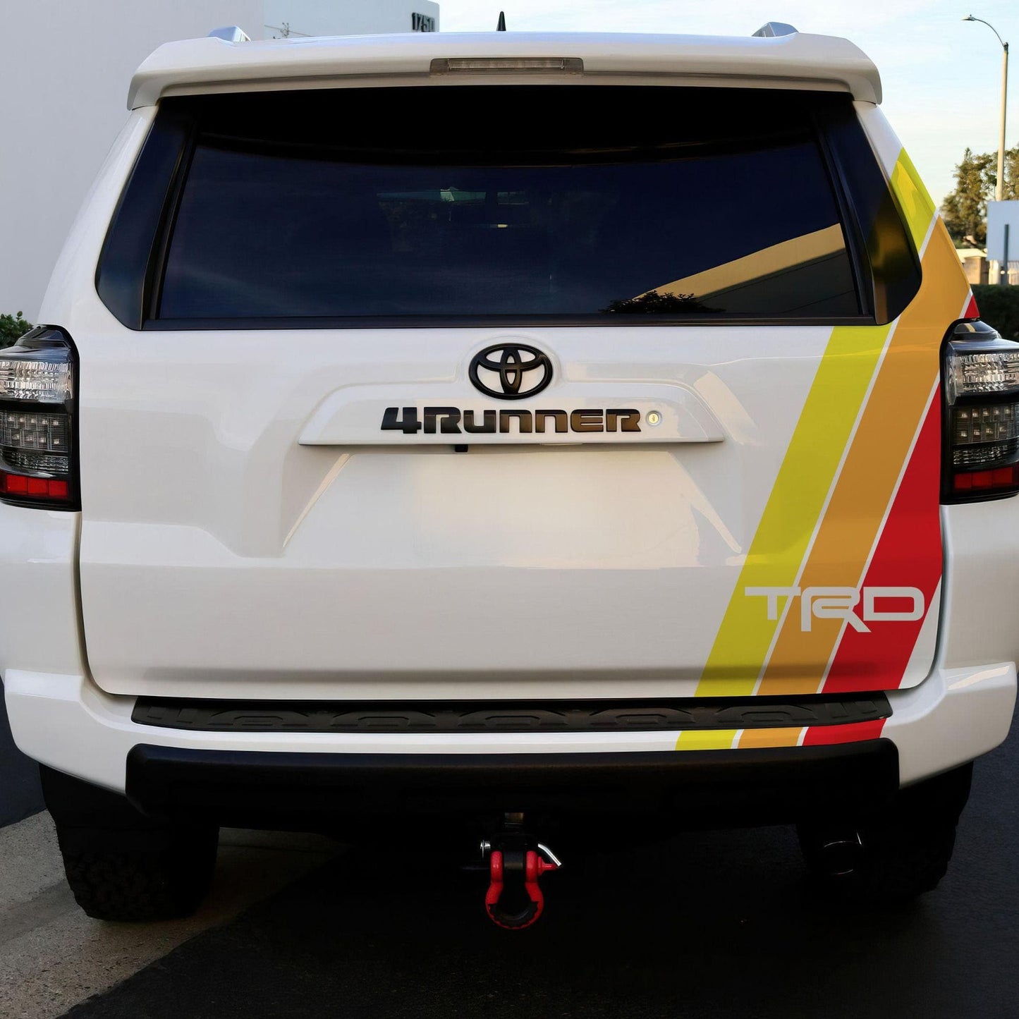 Yellow, Orange, Red TRD Stripes Toyota Truck Decal. #6968