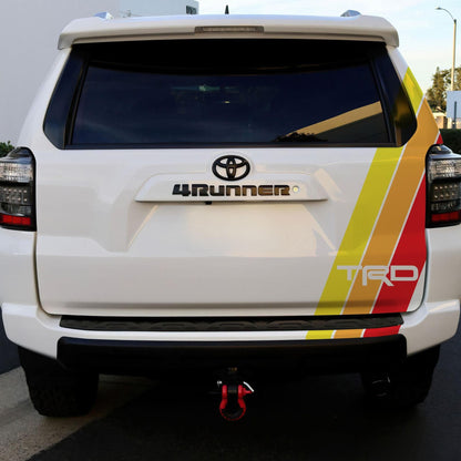 Yellow, Orange, Red TRD Stripes Toyota Truck Decal. #6968
