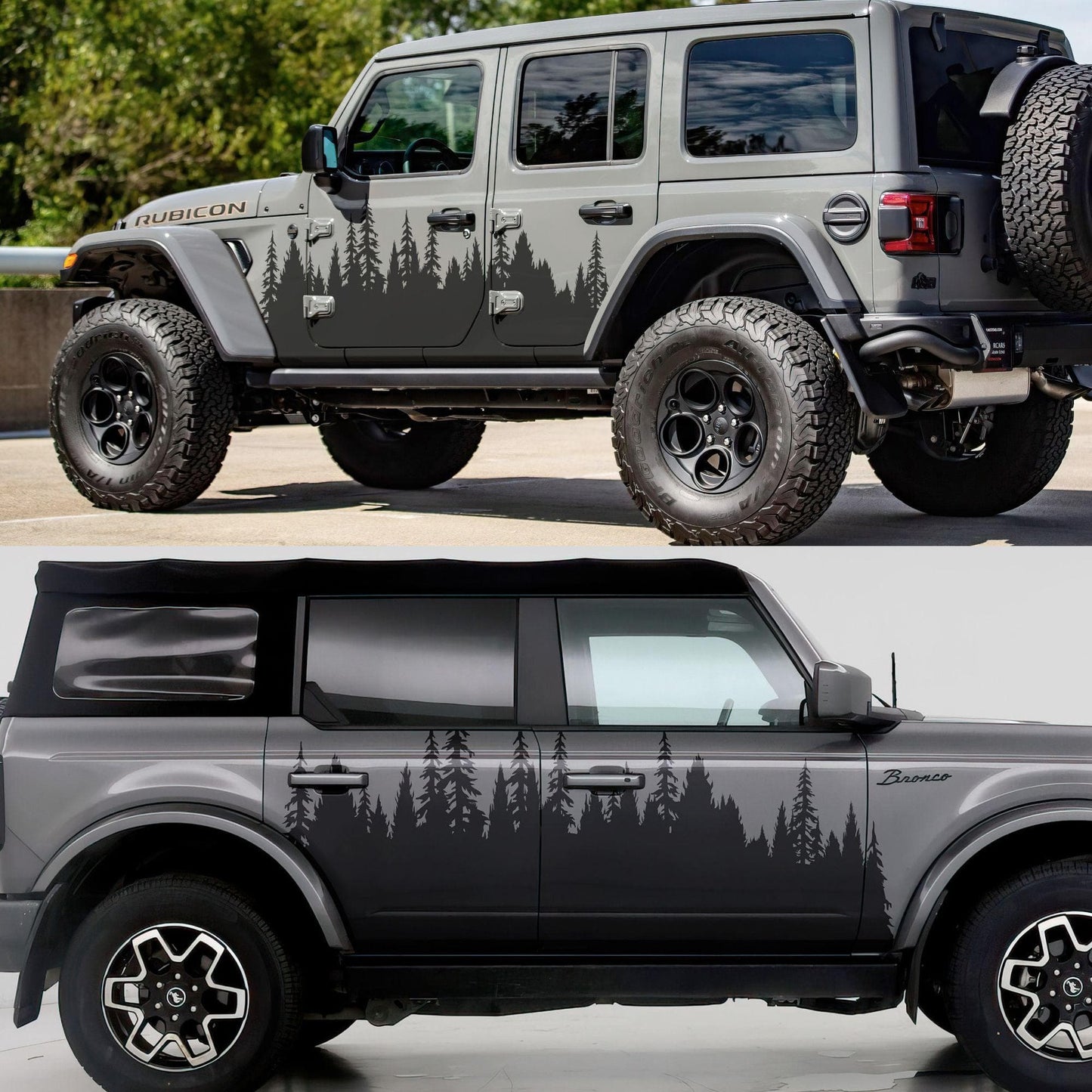 Forest Overland Sticker. Adventure Off Road Decal Sticker for Trucks. #6959