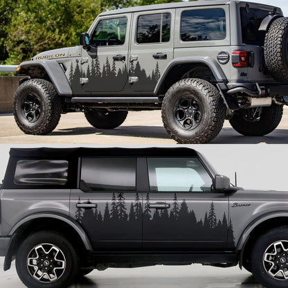 Forest Overland Sticker. Adventure Off Road Decal Sticker for Trucks. #6959