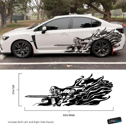 Samurai Warrior Graphic Car Decal Sticker. #6933