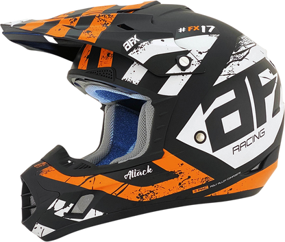 AFX FX-17 Helmet - Attack - Matte Black/Orange - XS 0110-7154