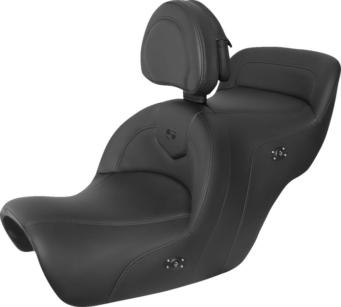 SADDLEMEN Heated Roadsofa Seat - Includes Backrest - Black H88-07-187BRHCT