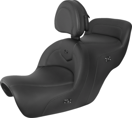 SADDLEMEN Heated Roadsofa Seat - Includes Backrest - Black H88-07-187BRHCT