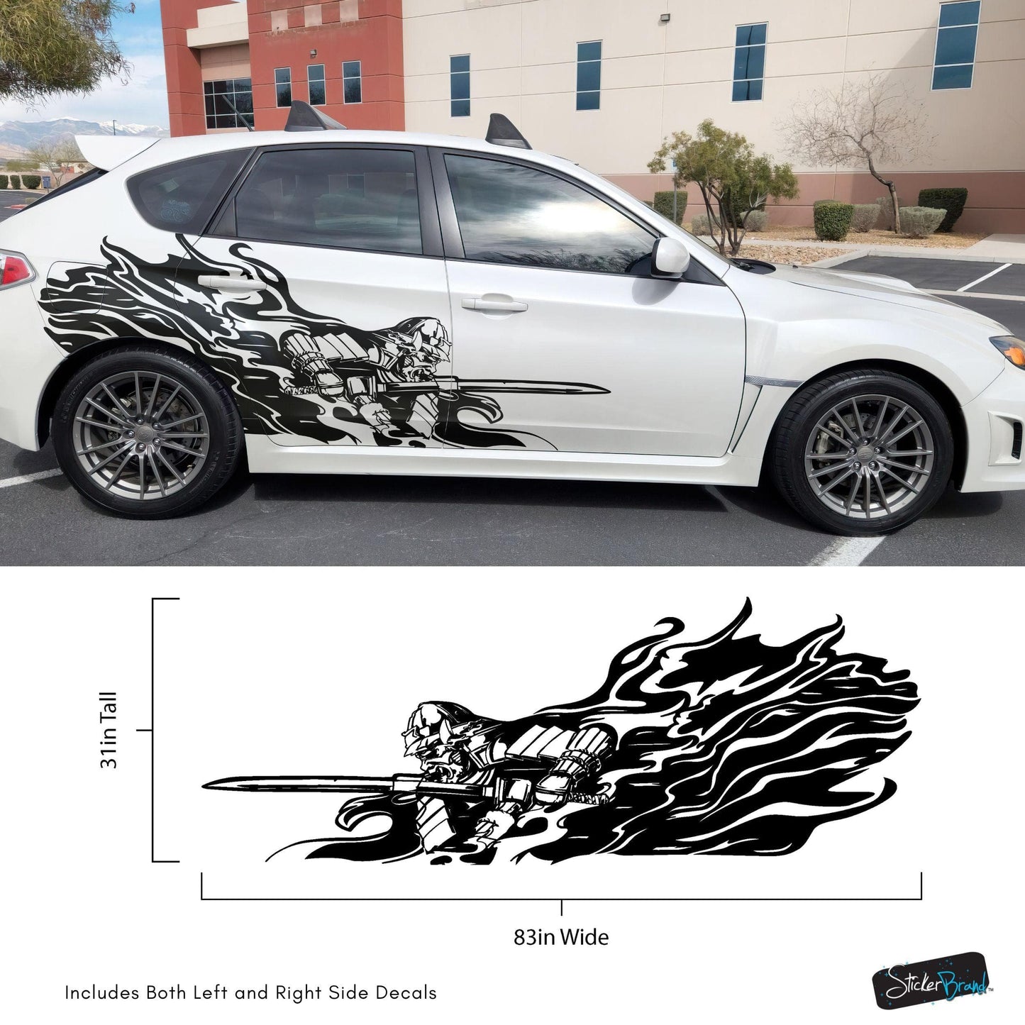 Samurai Warrior Graphic Car Decal Sticker. #6933