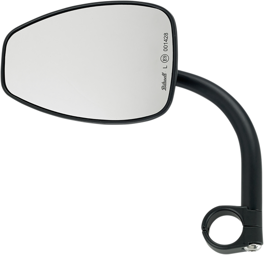 BILTWELL Mirror w/mount - Tear Drop - Black 6504-501-131