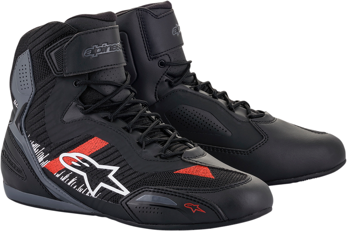 ALPINESTARS Faster-3 Rideknit® Shoes - Black/Gray/Red - US 9 251031911659