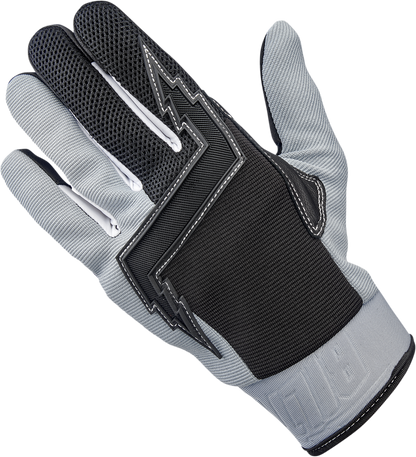 BILTWELL Baja Gloves - Gray - Small 1508-1101-302