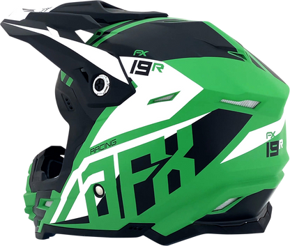 AFX FX-19R Helmet - Racing - Matte Green - Large 0110-7080