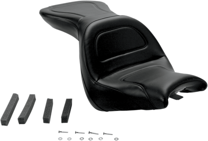 SADDLEMEN Seat - Explorer - without Backrest - Stitched - Black - VT1300R/S H03-10-029