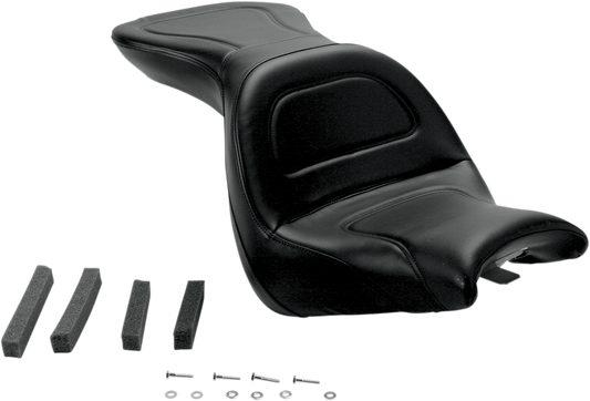 SADDLEMEN Seat - Explorer - without Backrest - Stitched - Black - VT1300R/S H03-10-029