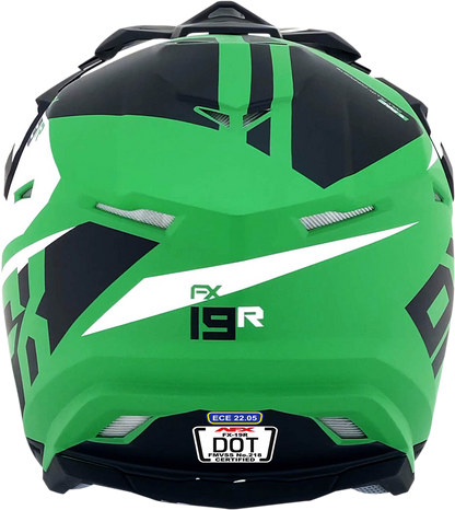 AFX FX-19R Helmet - Racing - Matte Green - Medium 0110-7079