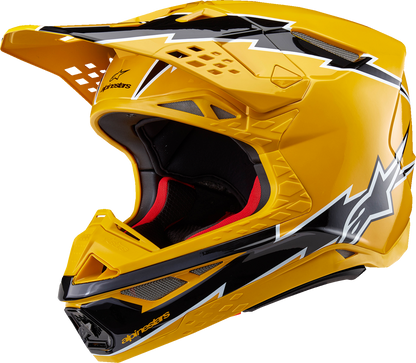ALPINESTARS Supertech M10 Helmet - Ampress - MIPS® - Gloss Black/Yellow - Medium 8300823-1414-M