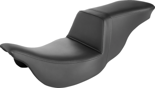 SADDLEMEN Step-Up Seat - Smooth - Black - FLH 808-07B-194