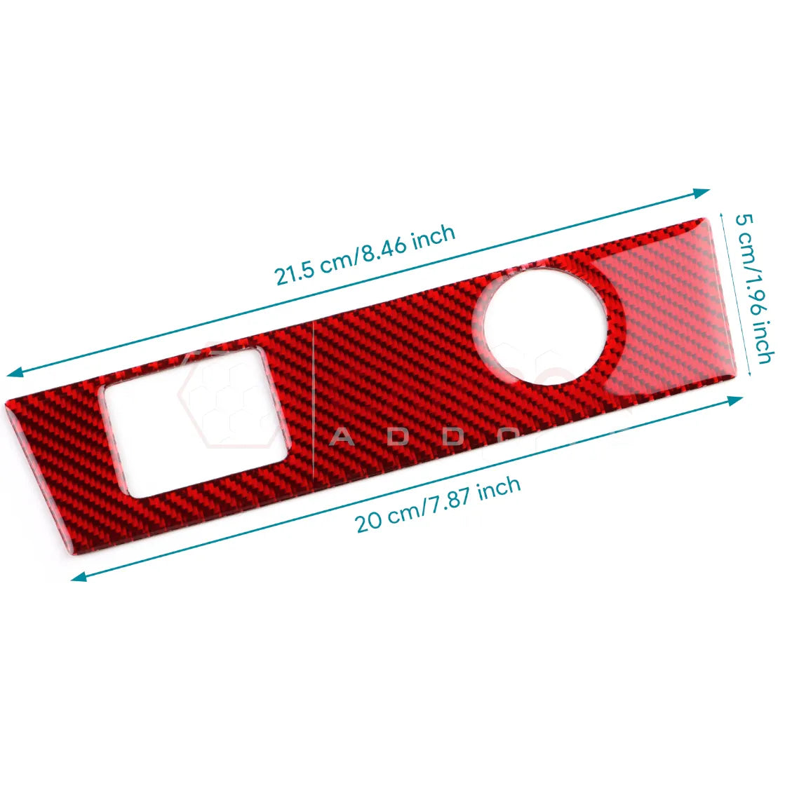 2024+ S650 Mustang Real Carbon Fiber USB/12v Outlet Trim Overlay