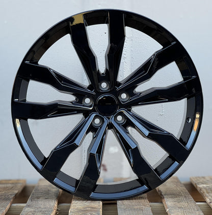 VW1 19x8.5 5x112 +42 57.1 Gloss Black
