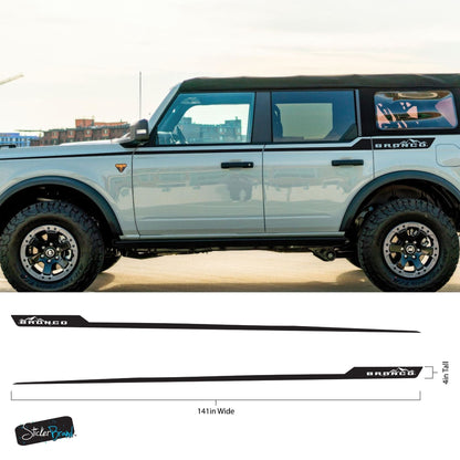Offroad Overland Bronco Stripes Decal Sticker. #7035