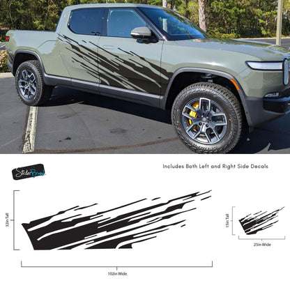 Digital Mud Splash Truck Decal. Universal Fit. Set of 2. #6928