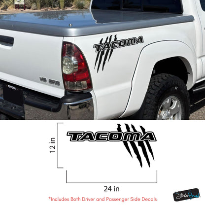 Toyota Tacoma Raptor Claw Decal Sticker. Set of 2. #7111-Sup