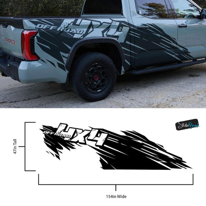 4x4 Off Road Truck Graphic Decal. Mud Splash Sticker. #6972