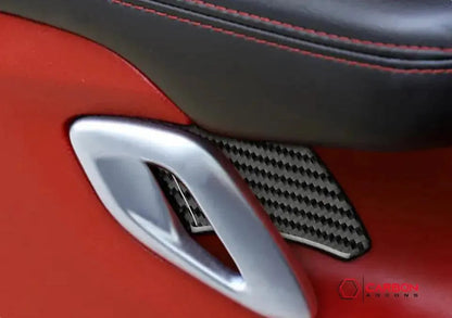 [2pcs] Carbon Fiber Interior Door Handle Trim Overlay for Dodge Challenger 2015-2023