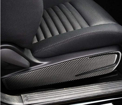 2pcs Carbon Fiber Seat Side Panel Overlay for Dodge Challenger 2015-2023