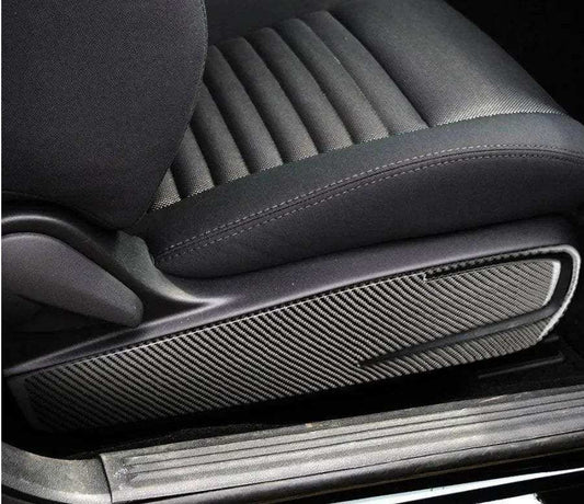2pcs Carbon Fiber Seat Side Panel Overlay for Dodge Challenger 2015-2023