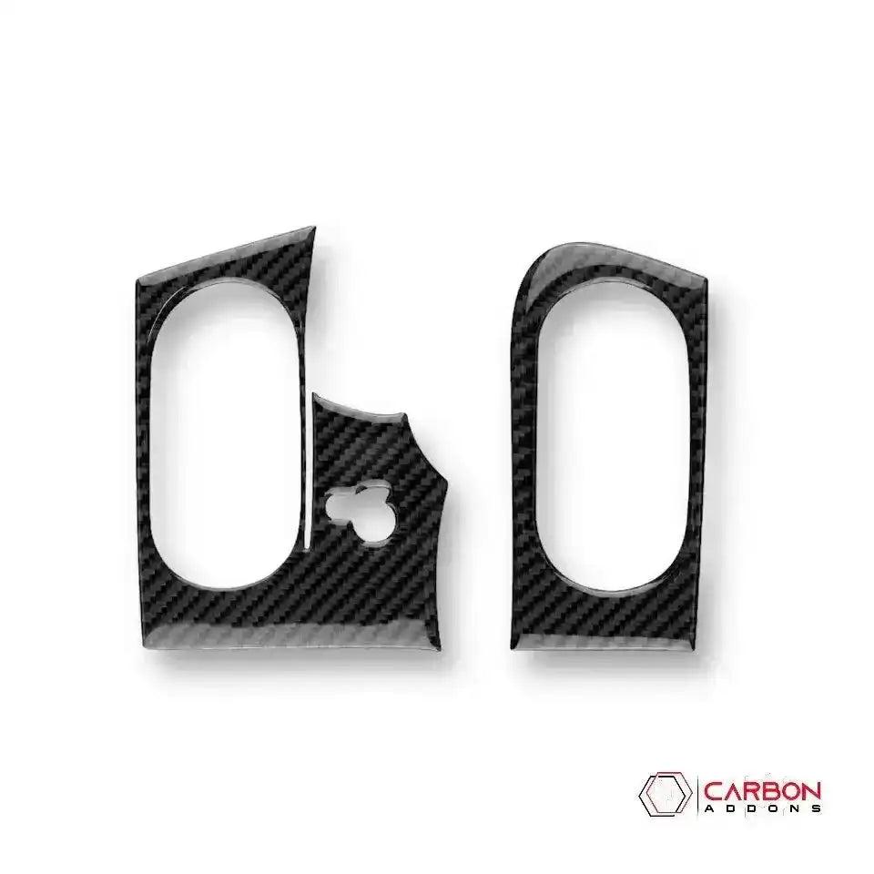 [2pcs] Real Carbon Fiber AC vents & Headlight Control Trim Overlay | C6 2005-2013 Corvette